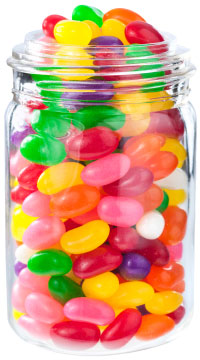 jar of jelly beans